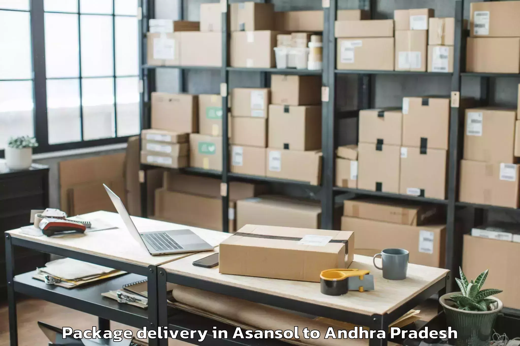 Professional Asansol to K L University Vaddeswaram Package Delivery